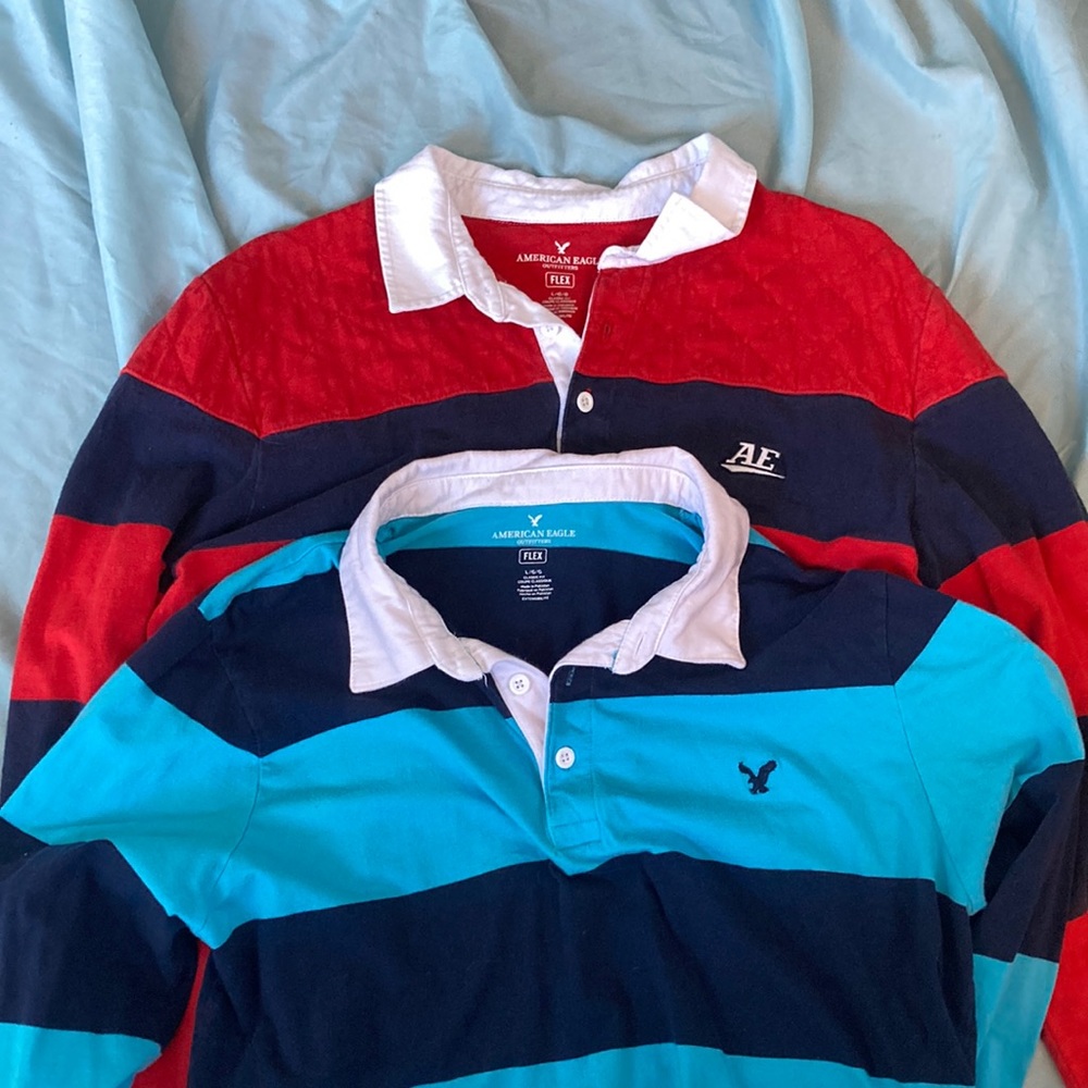 AE striped polo bundle